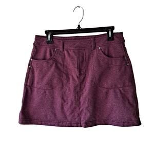 Athleta Bettona Classic Skort Womens Size Medium Sangria Heather Purple Plum